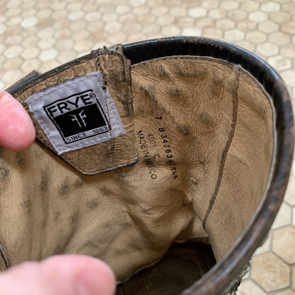 Frye Jenna stud Moto Biker boots - Picture 8 of 15